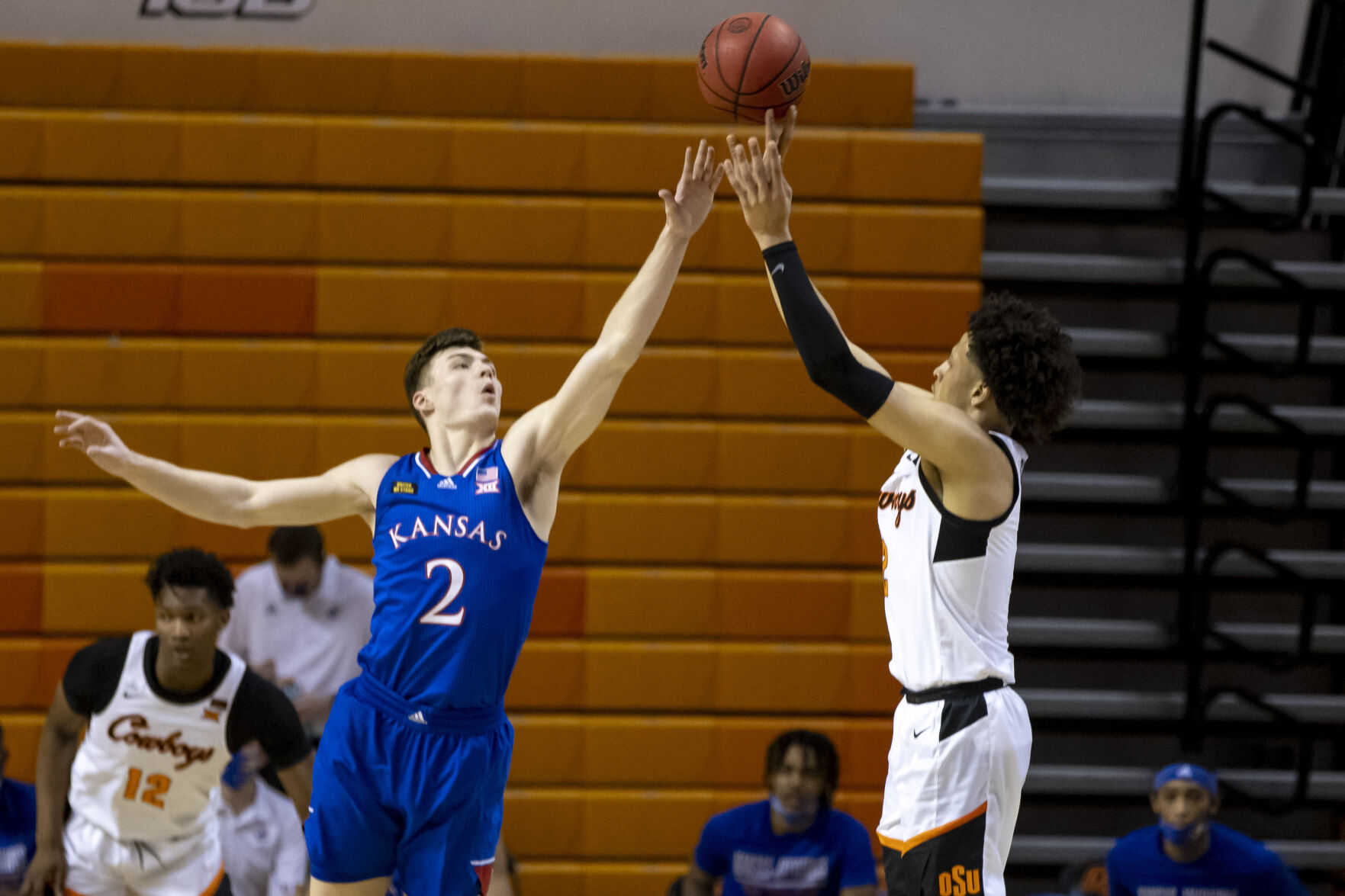Kansas Oklahoma St Basketball